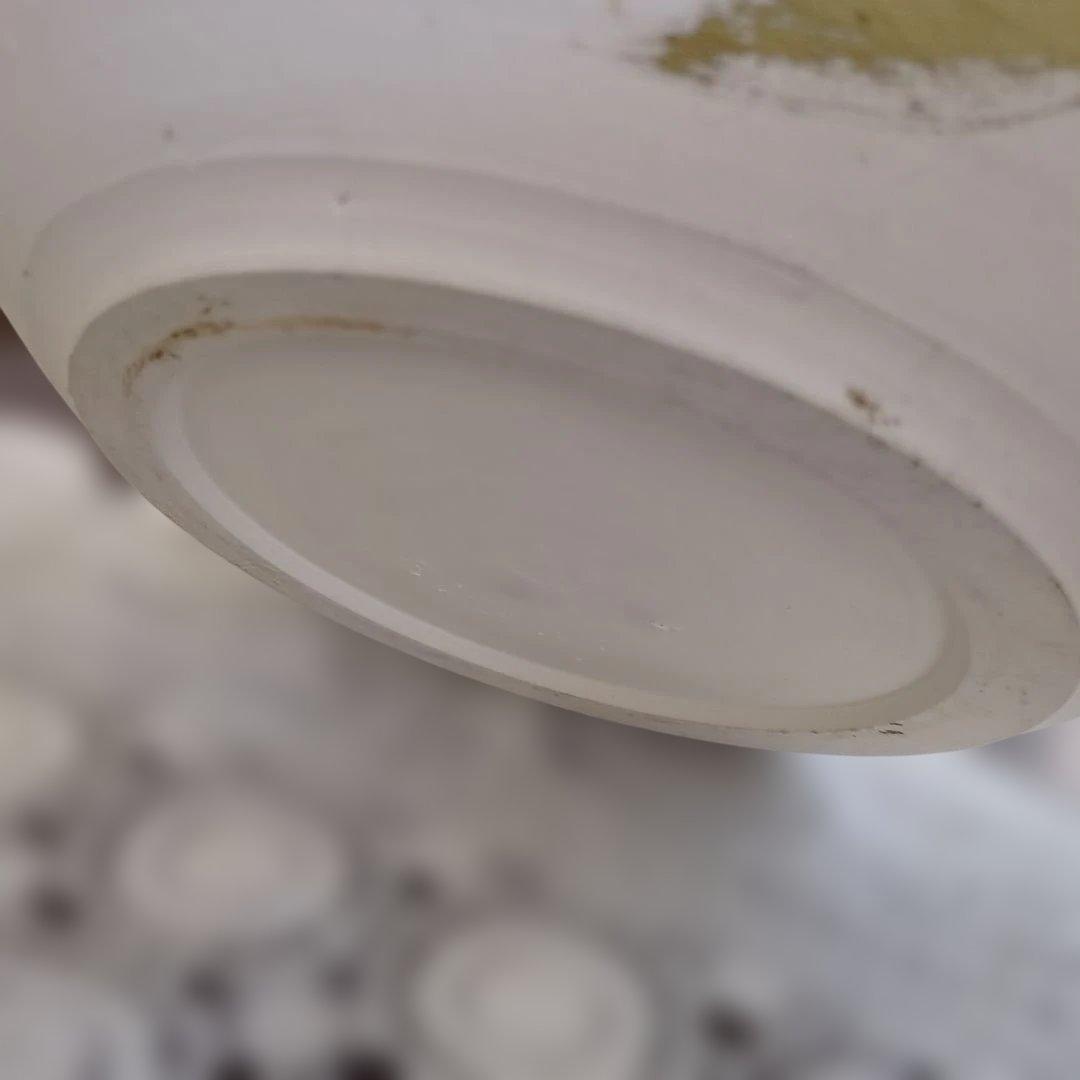 レトロ　オブジェ　手描き　作家　物入れ　ディスプレイ　アート