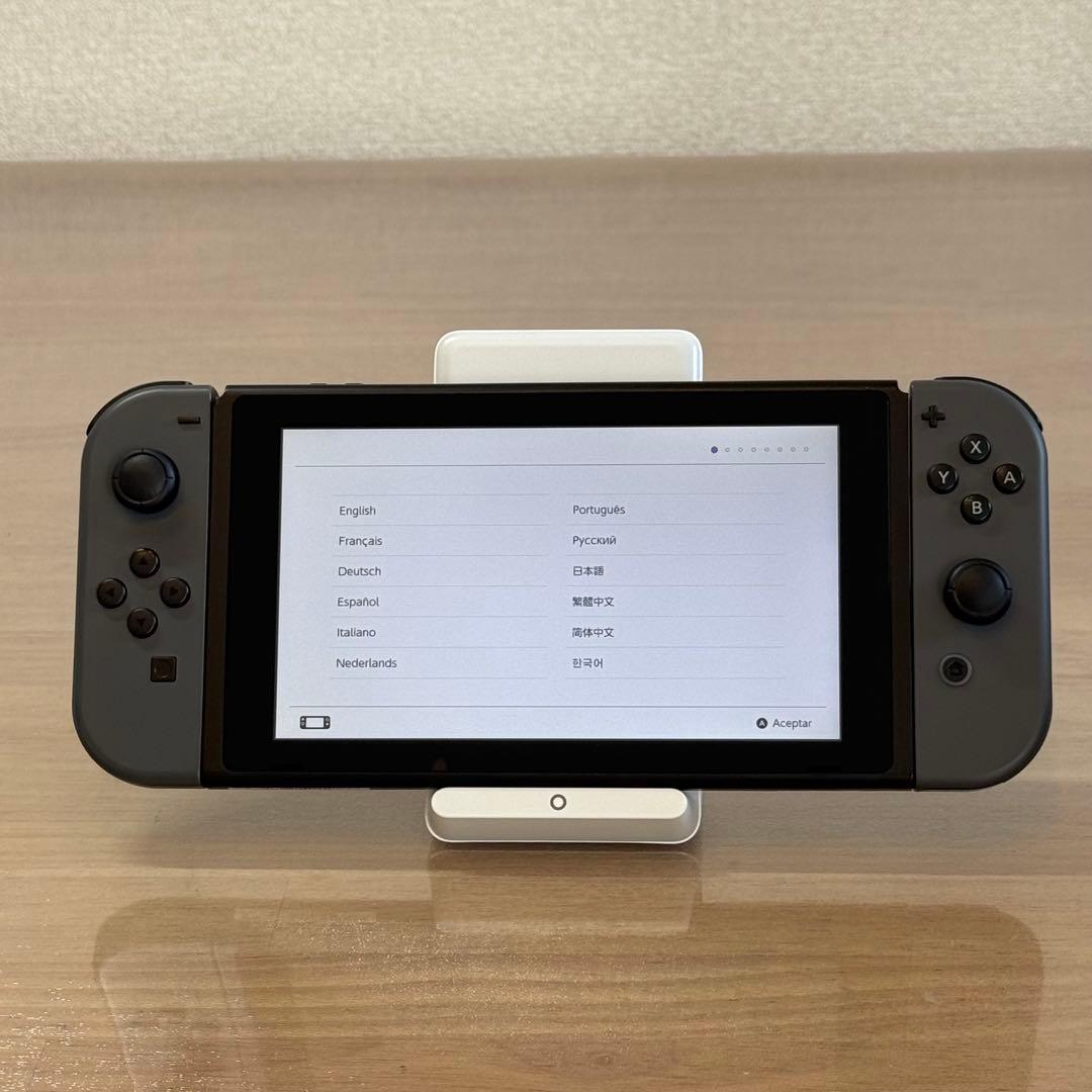 7-091 Switch 本体 バッテリー強化版 グレー 箱付き