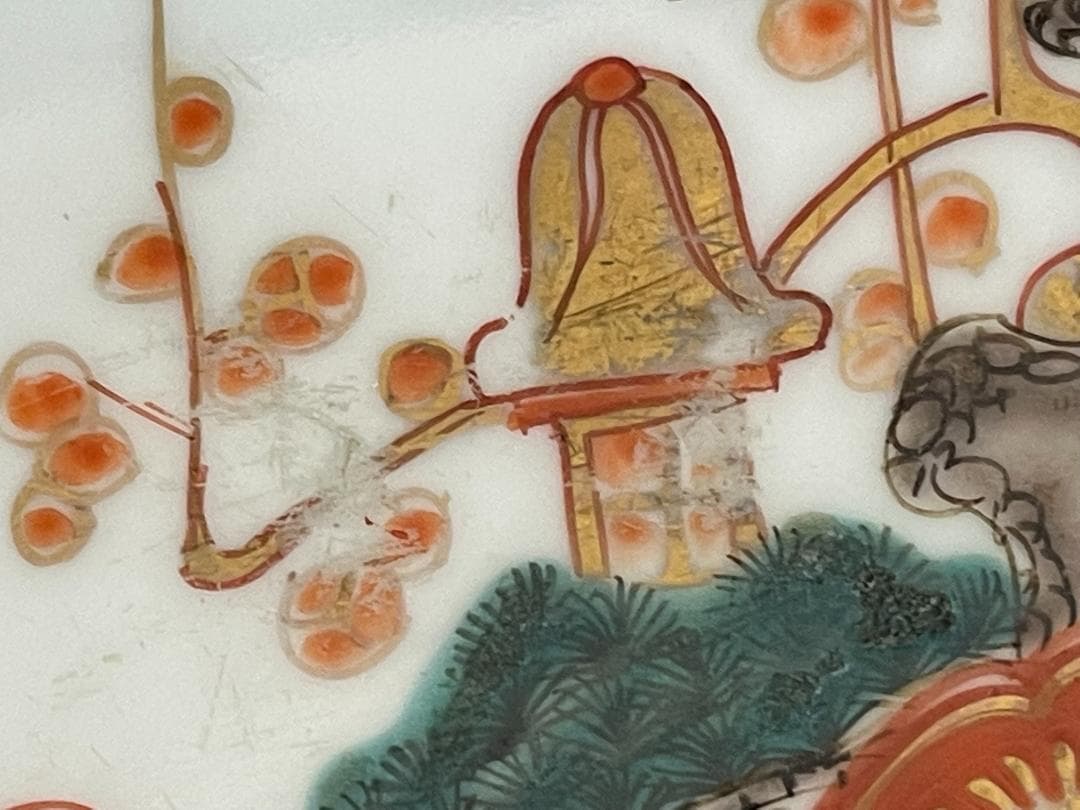 伊万里　色絵　大皿　明治時代　３２1