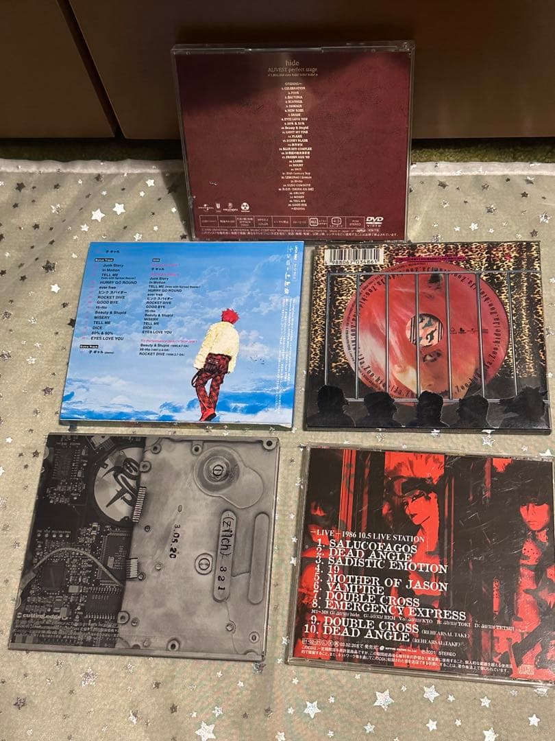 hide PERFECT SINGLE BOX CD DVD ギター フィギュア