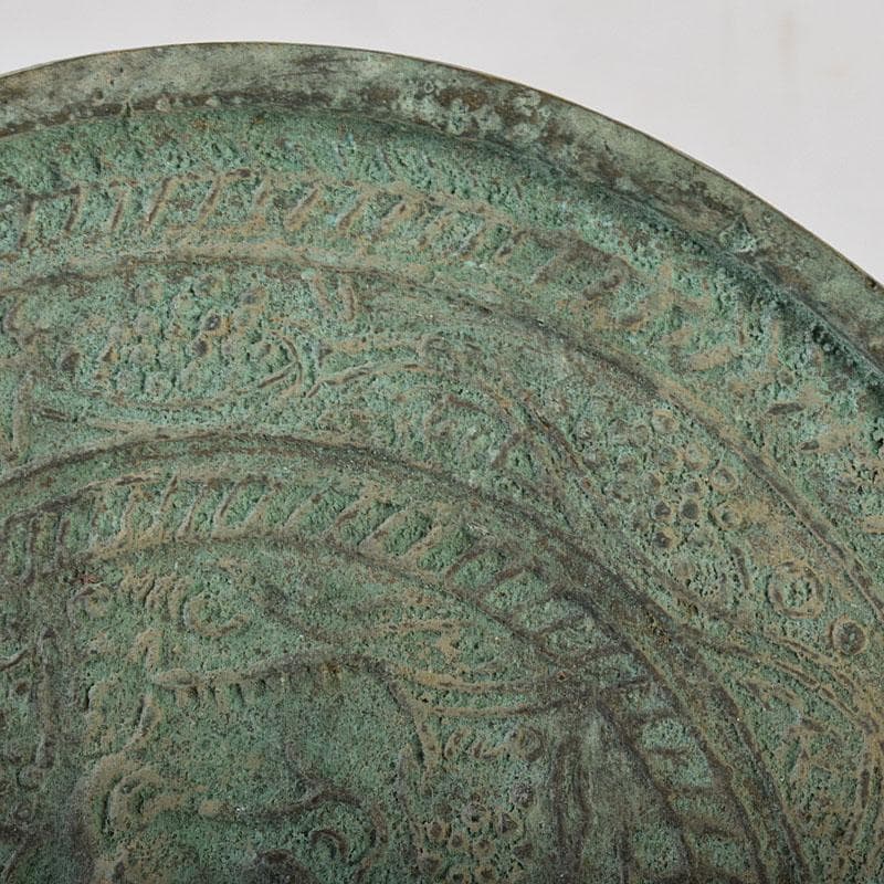 中国　古銅青銅　饕餮文　銅鏡　古鏡　C　R9101