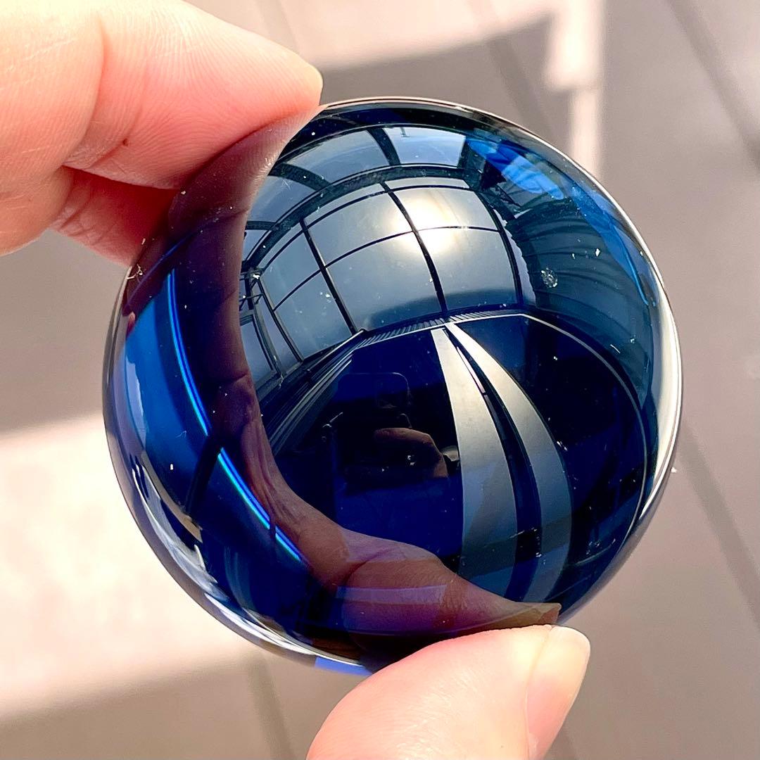 アンダラクリスタル S1176 丸玉 サファイア タンザナイトファイア 201ｇ