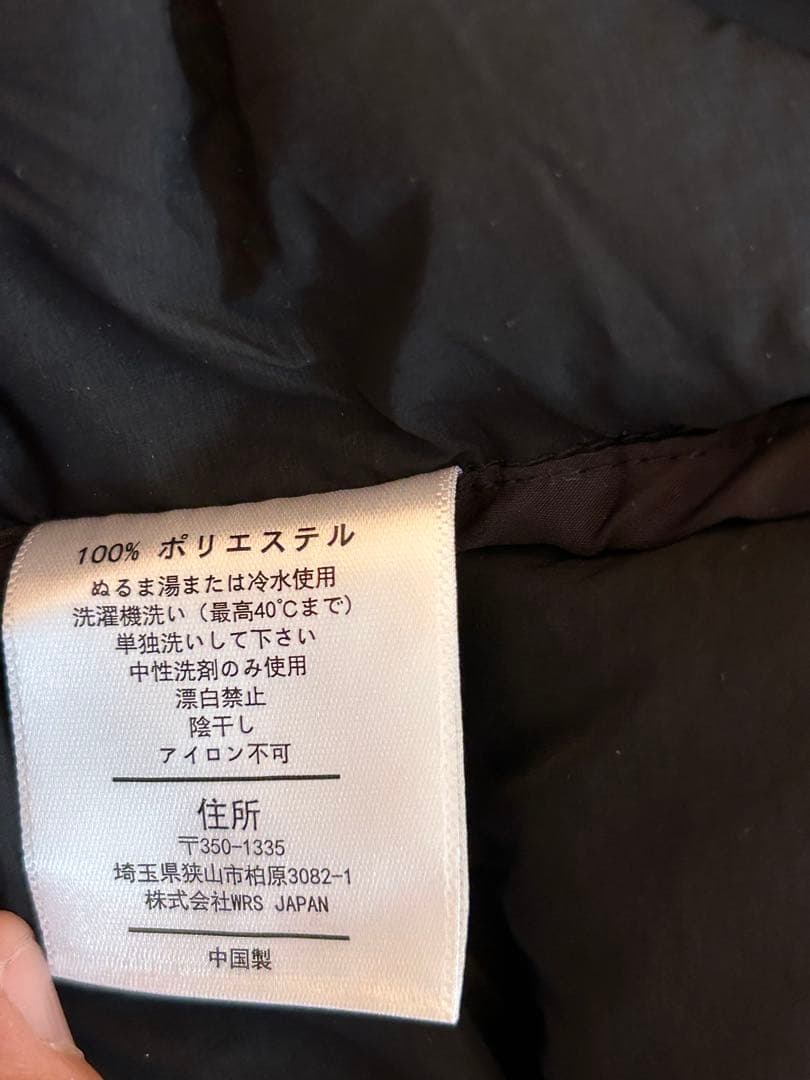 【美品】BLK フード付きダウンベンチコートブラック