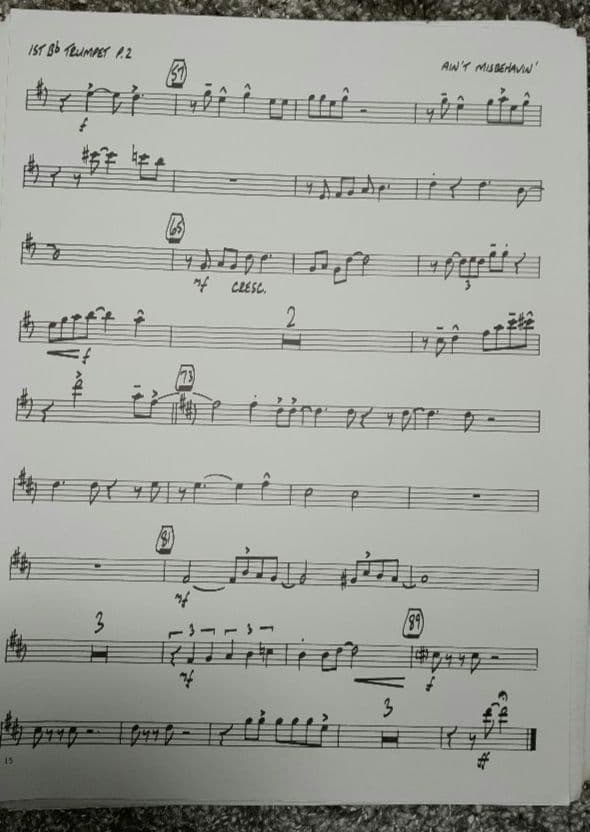 ボーカル　ビッグバンド譜面：Ain't Misbehavin'