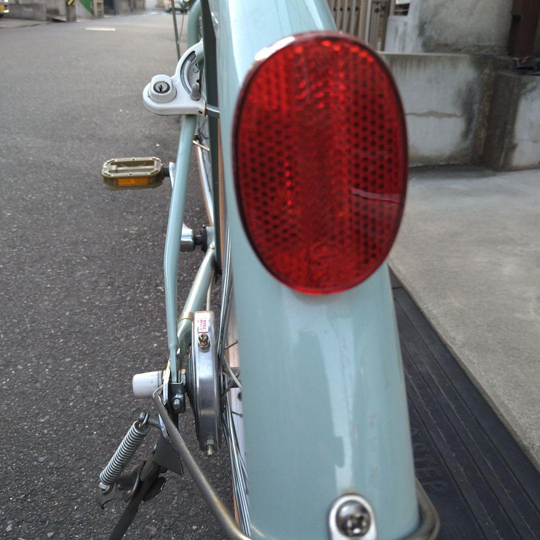 【中古美品】ミントグリーン 自転車24インチ前カゴ付き子供用 小柄な方にも