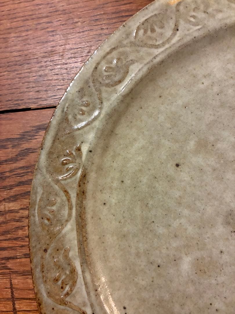 武内真木　倉敷堤窯　皿　プレート　25cm