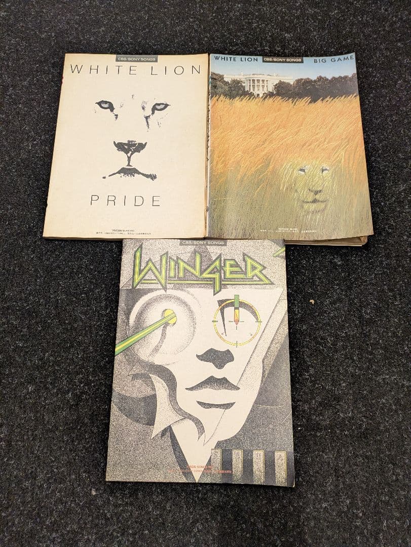 ホワイトライオン　ウインガー　バンドスコア　初版　3 冊セット