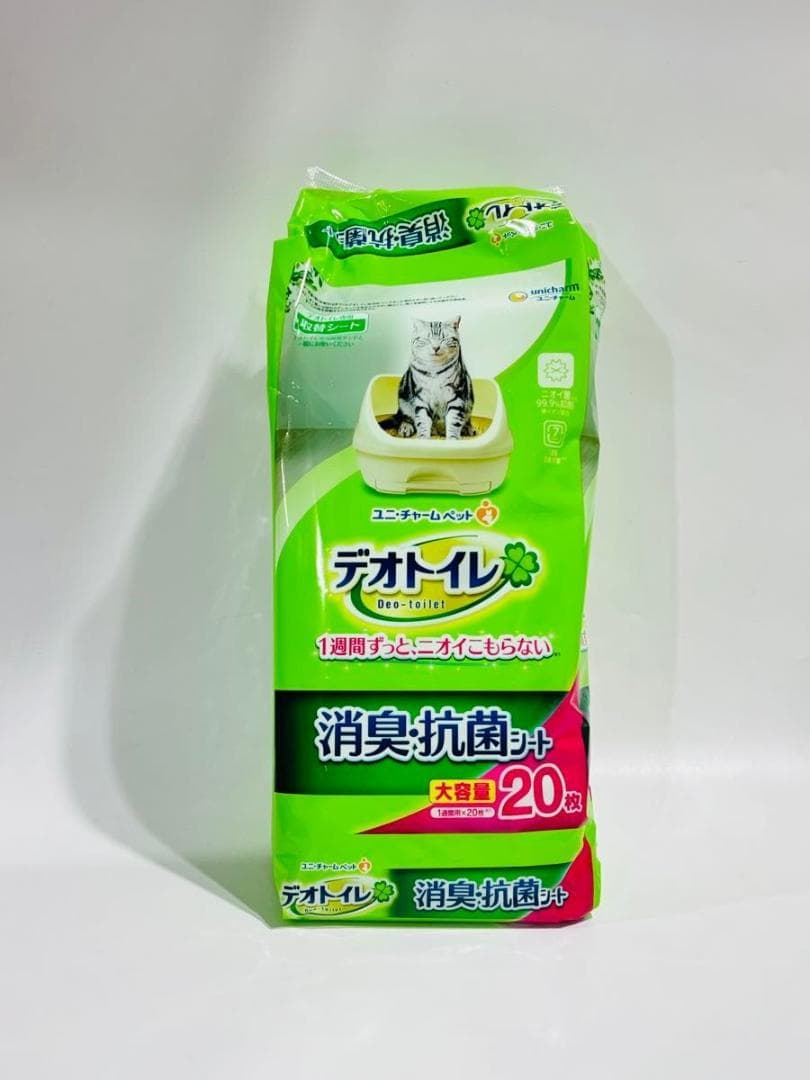デオトイレ　消臭抗菌シート　20枚×8袋　合計160枚　猫用　購入2026年2月