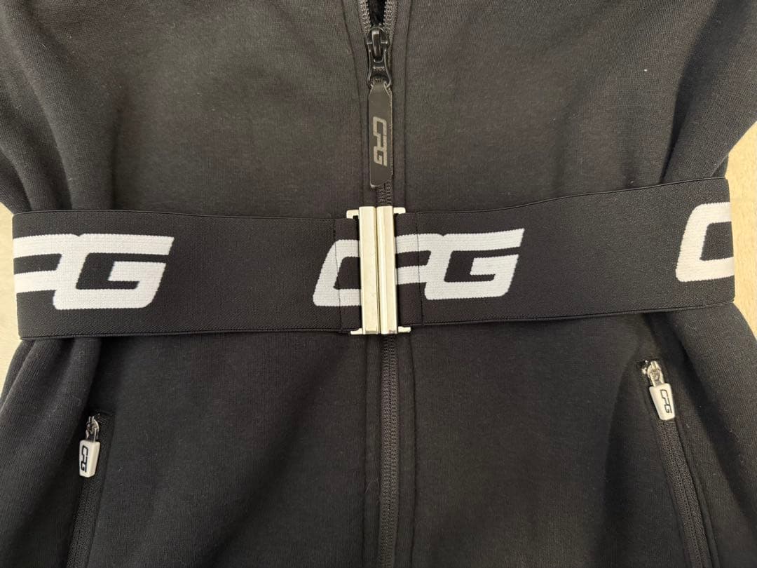 CPG GOLF シーピージーゴルフ ロングパーカー ベルト付き ブラック