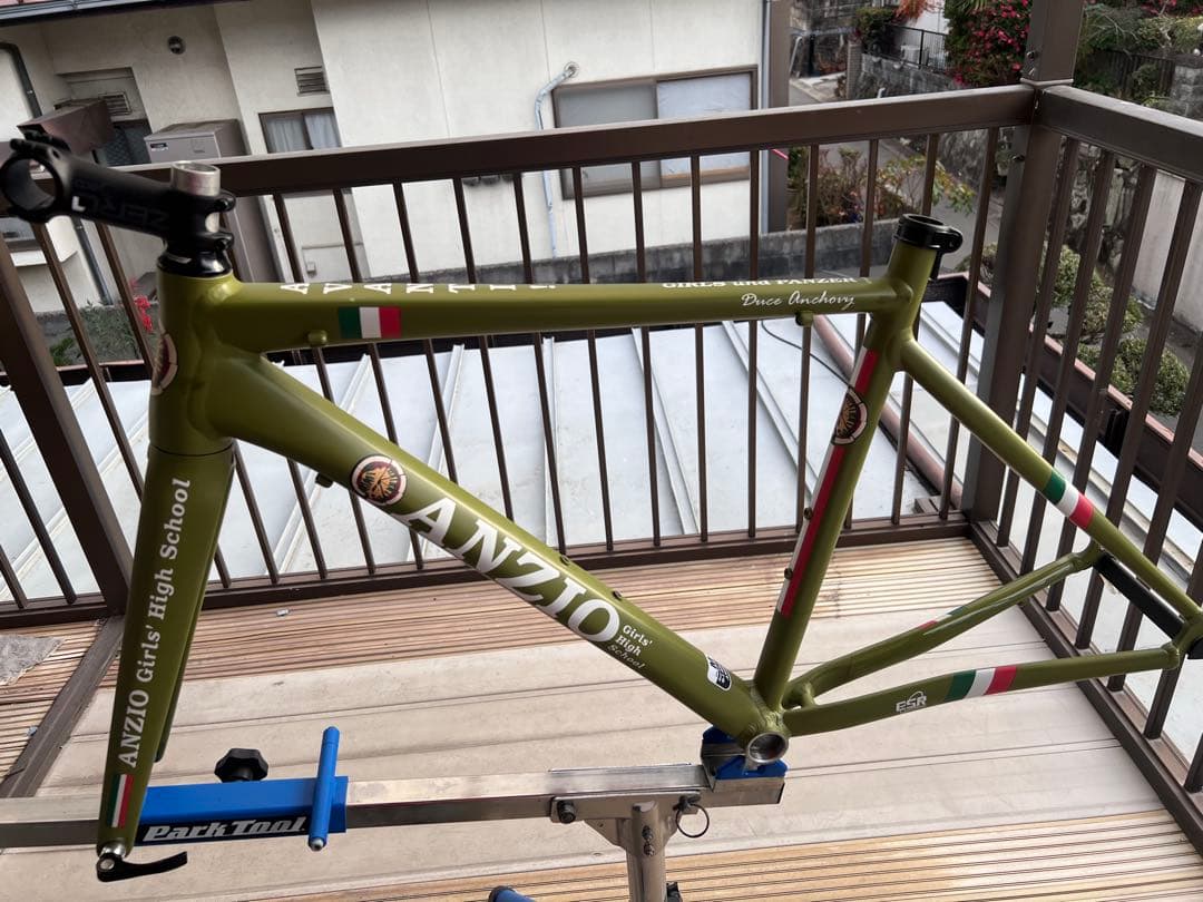 ESR製　ガールズ&パンツァーコラボ商品　　アンツィオ　ロードバイクフレーム