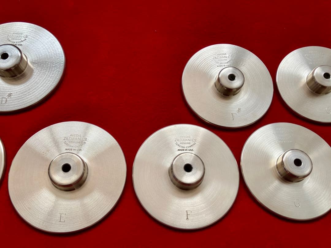 クロテイル ジルジャン ハイオクターブセット 13音 中古 バー無し