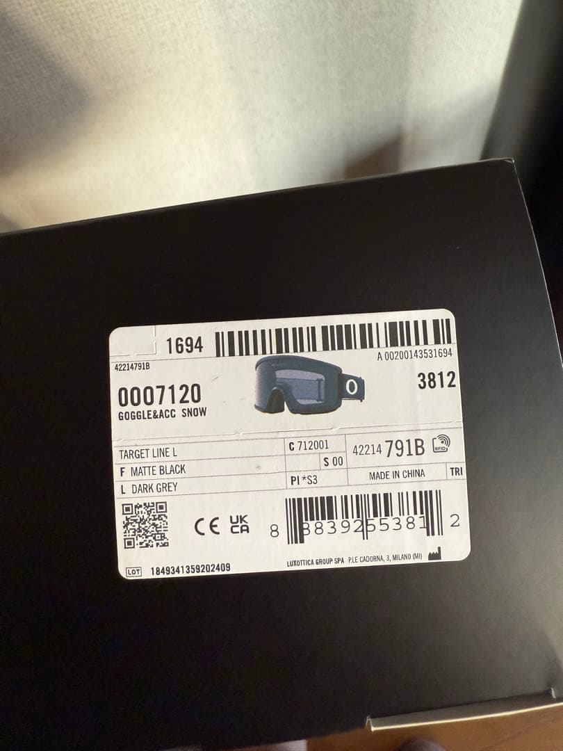 超美品　Oakley オークリー　ターゲットラインL スモークレンズ