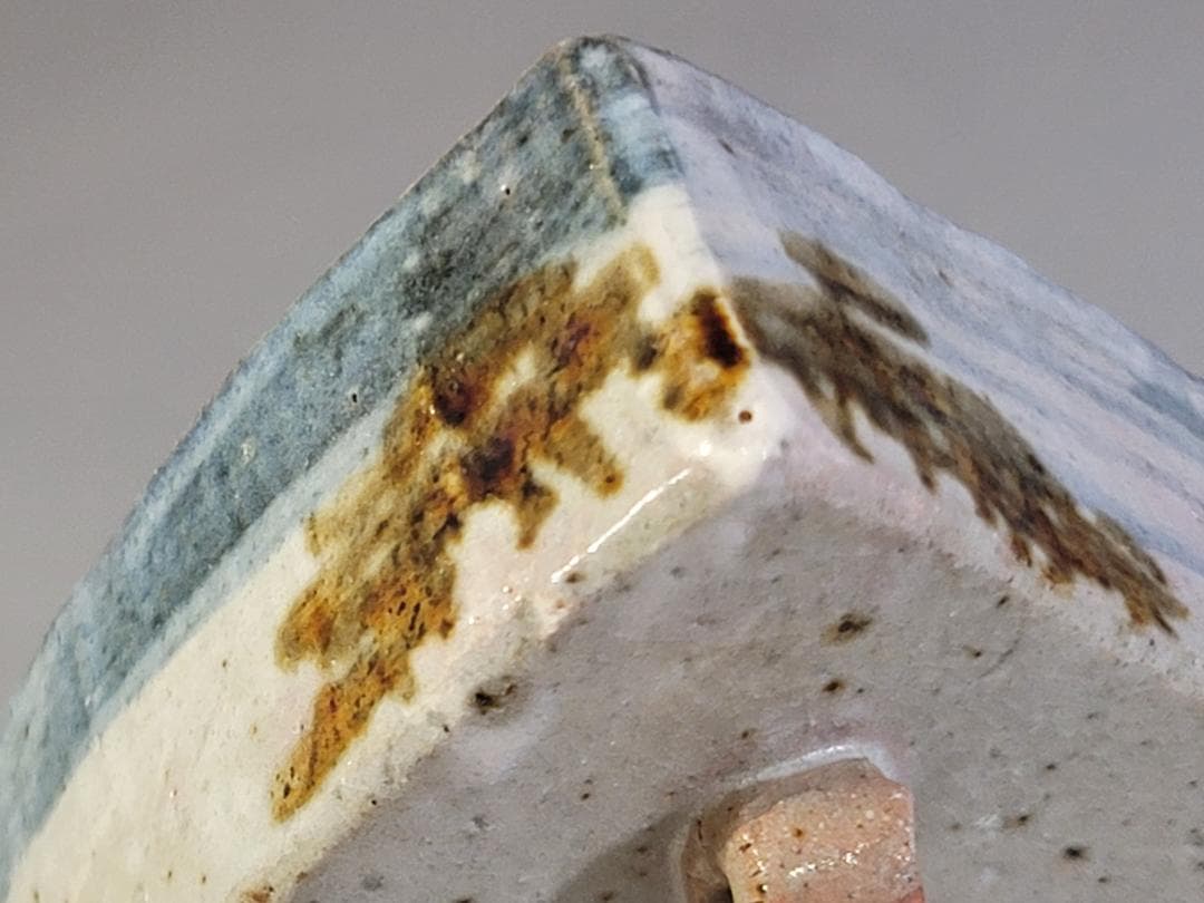 懐石器 半月 松の絵 向付 水月窯 豊蔵 共箱 DT559