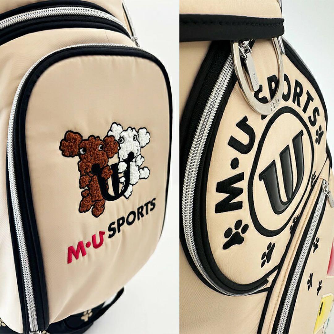 【新品】MUスポーツ 703R6152 キャディバッグ ベージュ