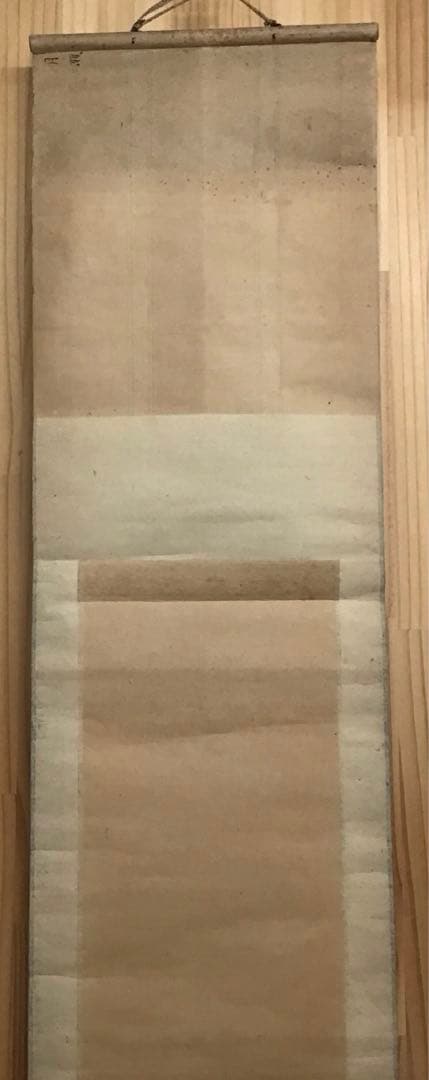 K茶道具　掛軸　奈良の名勝「月瀬春景(梅花)圖」　秋峯作　自作桐箱　S205KJ