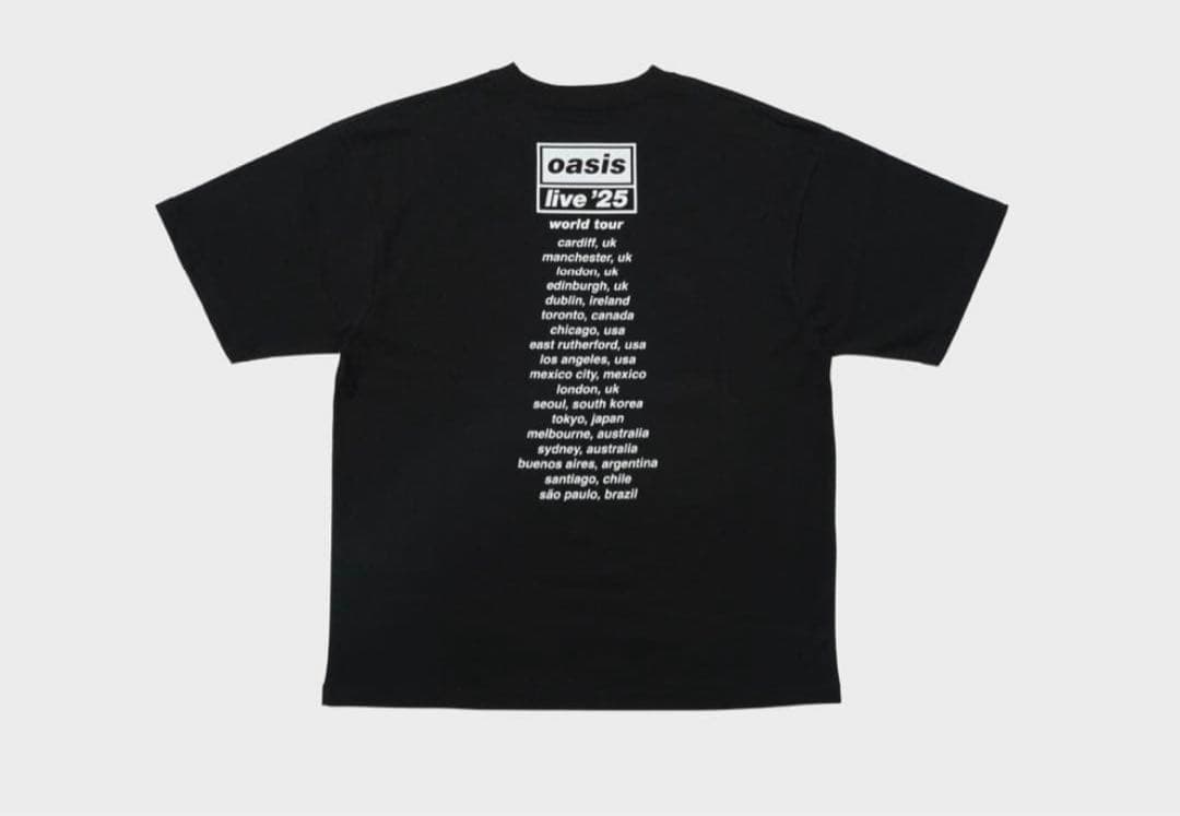 oasis 25 Tシャツ XL 黒