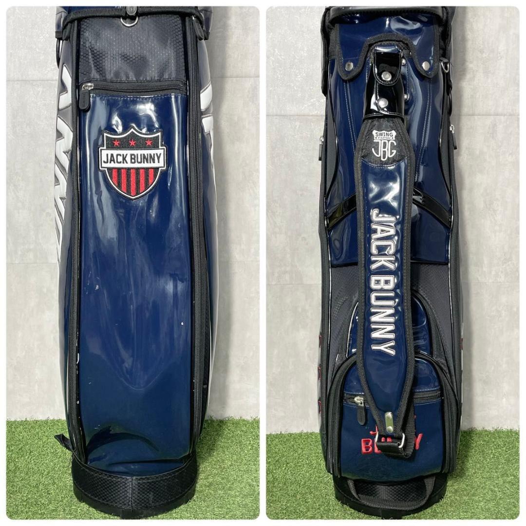 JACK BUNNY ジャックバニー キャディバッグ ゴルフバッグ ネイビー