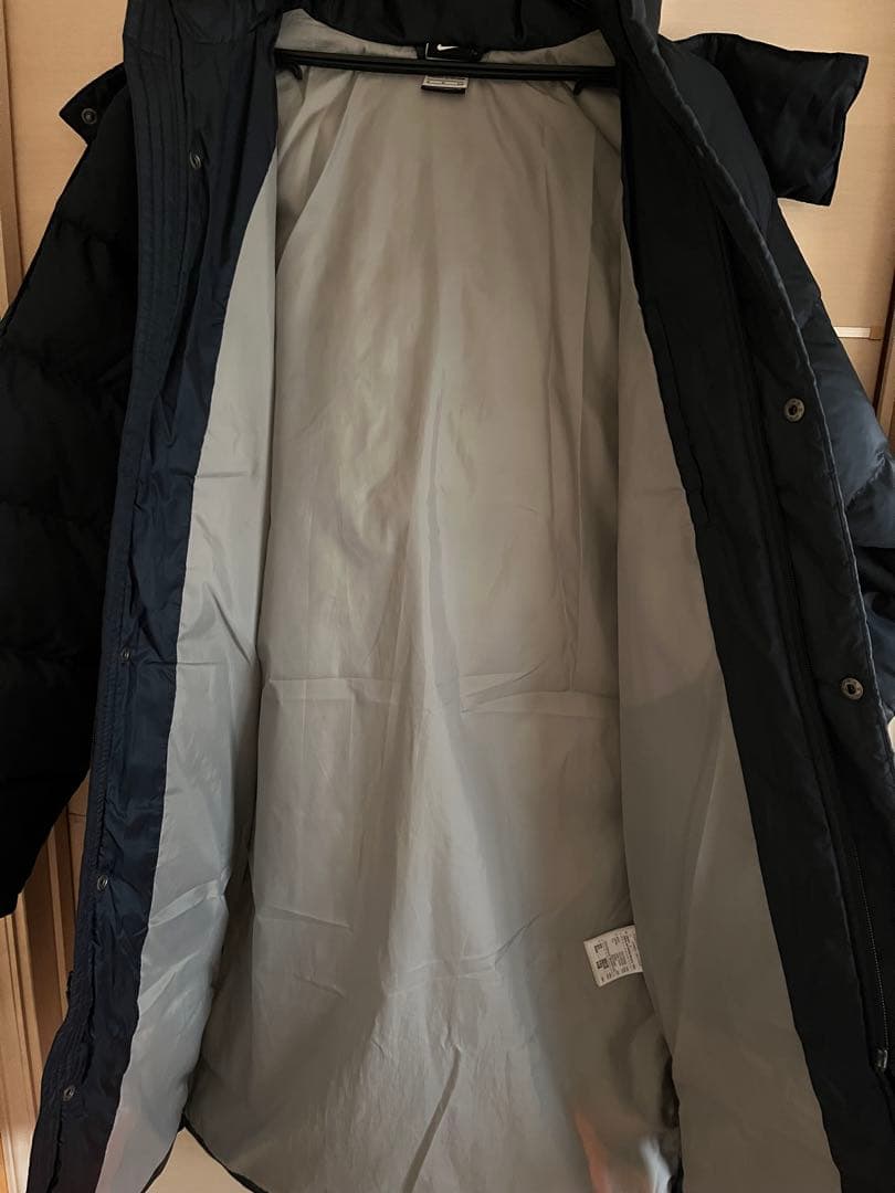 NIKE ナイキ ベンチコート S スポーツ ネイビー　ダウン