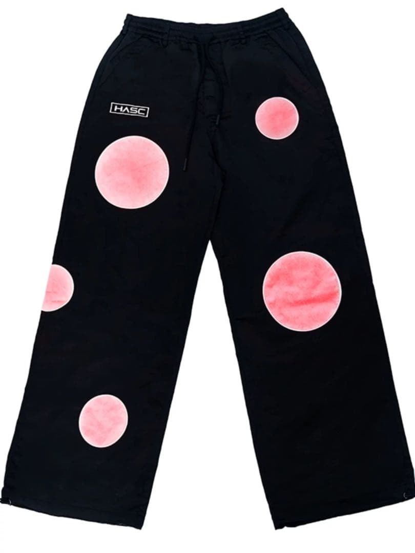 新品未使用 ベルベット調 ドット柄 スキーパンツ S 男女兼用 日常使用可