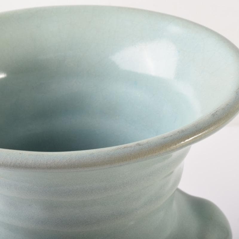 中国　龍泉窯　粉青釉　羊形瓶　高さ約30.5cm　時代箱付　C　7178A