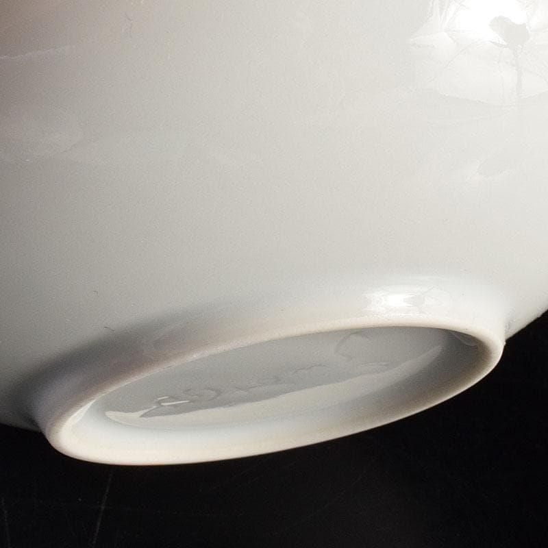 有田焼　二代　奥川忠右ェ衛門作　花文　白磁小鉢揃　5客　共箱　C　6944