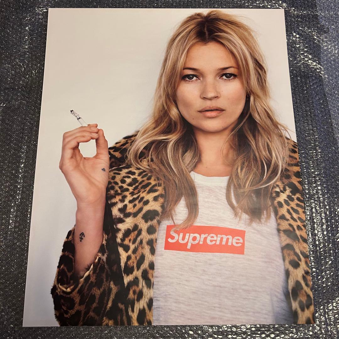 ケイトモス シュプリーム ポスター プロモーション用 非売品 フレーム付き