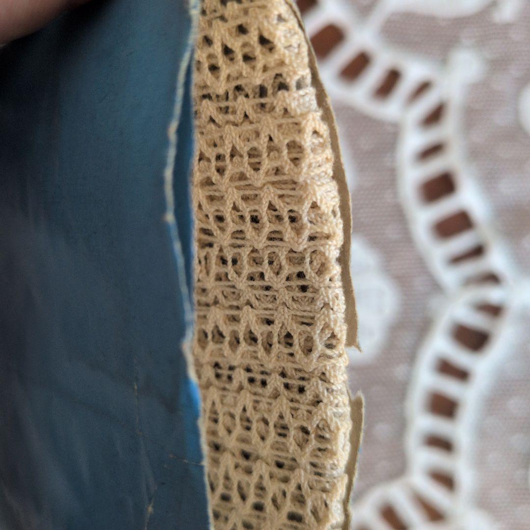 ルーブル百貨店の包装付 アンティークレース10m巻 フランス製アンティーク