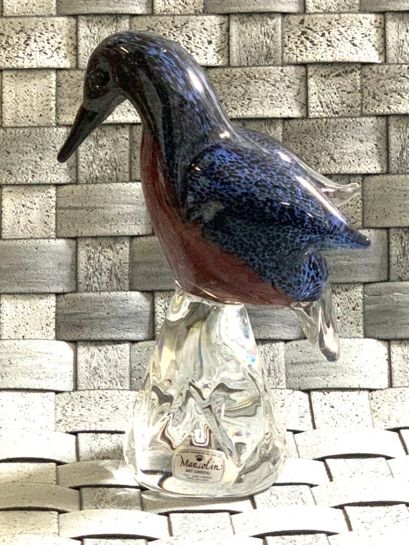 MaRcolinマルコリンART CRYSTAL 鳥　ハンドメイドスウェーデン