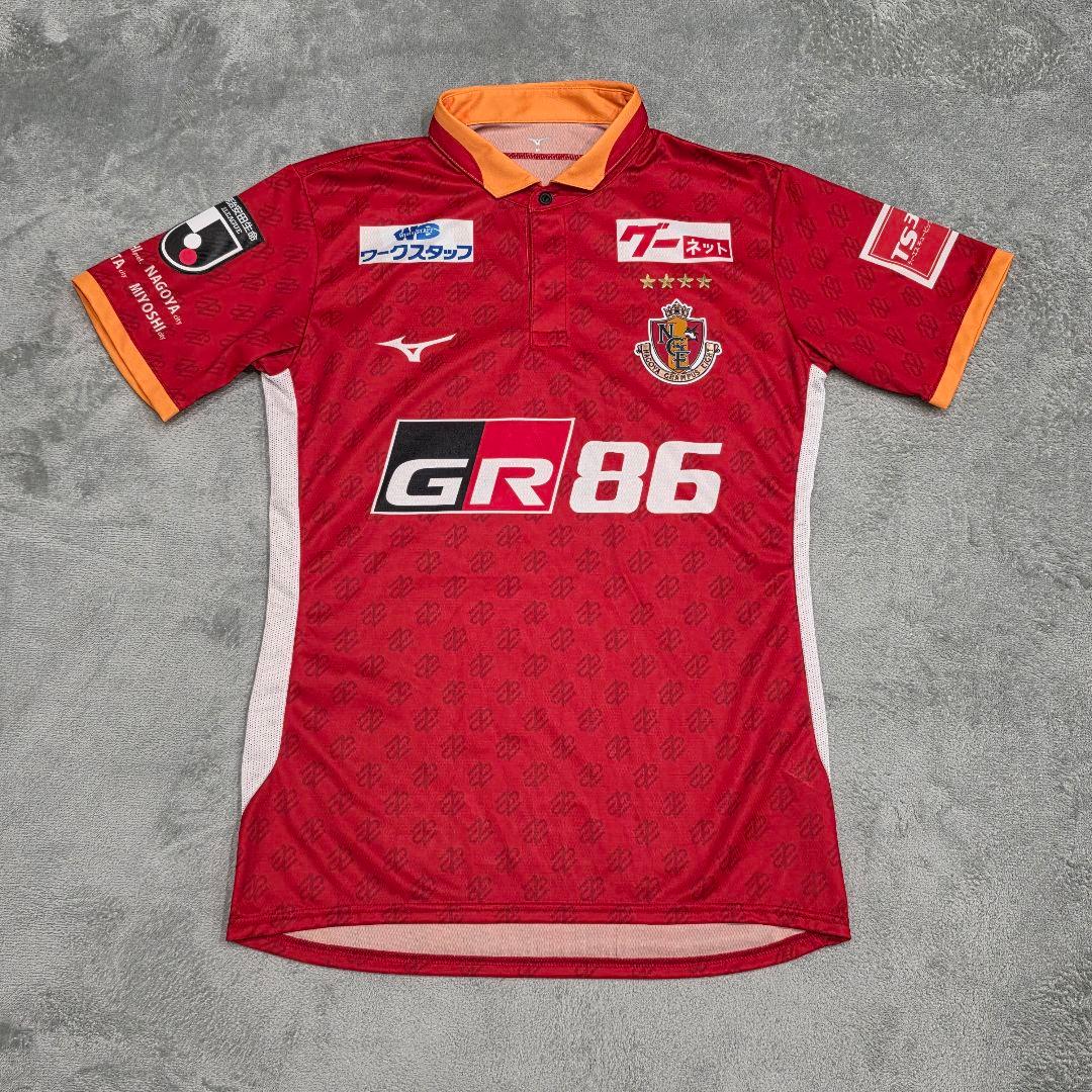 名古屋グランパス　森下龍矢　ユニフォーム　M　レッド　Jリーグ　鯱　Mizuno