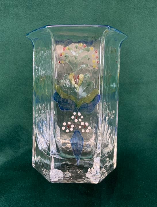 SEA,Swedenの手描き飾りグラス、美術工芸品