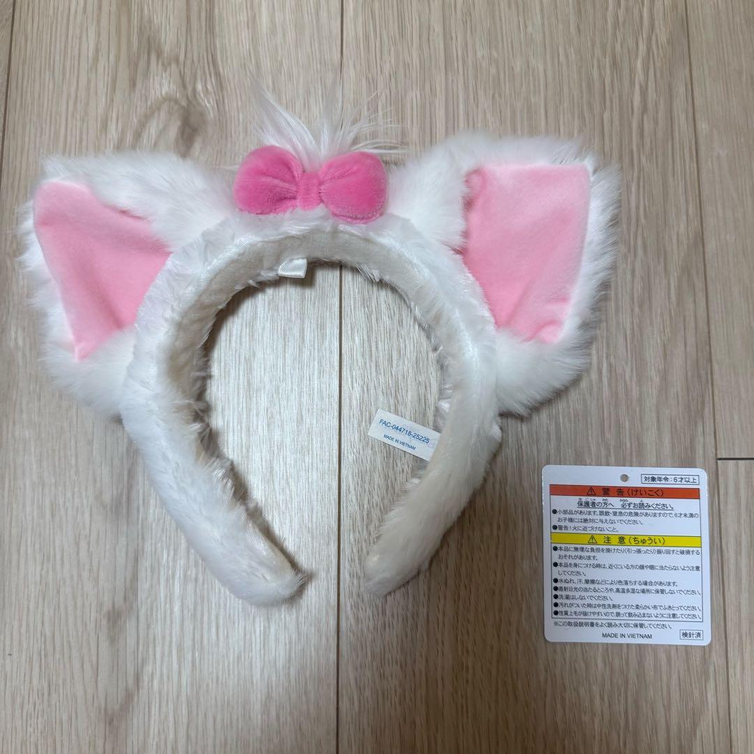ディズニー　マフラーキャップ　ファンキャップとマリーカチューシャ　被り物