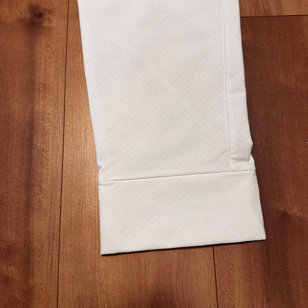 撥水　裏起毛　防風ロングパンツ　秋冬　サイズXL メンズ　ホワイト　防寒　ゴルフ