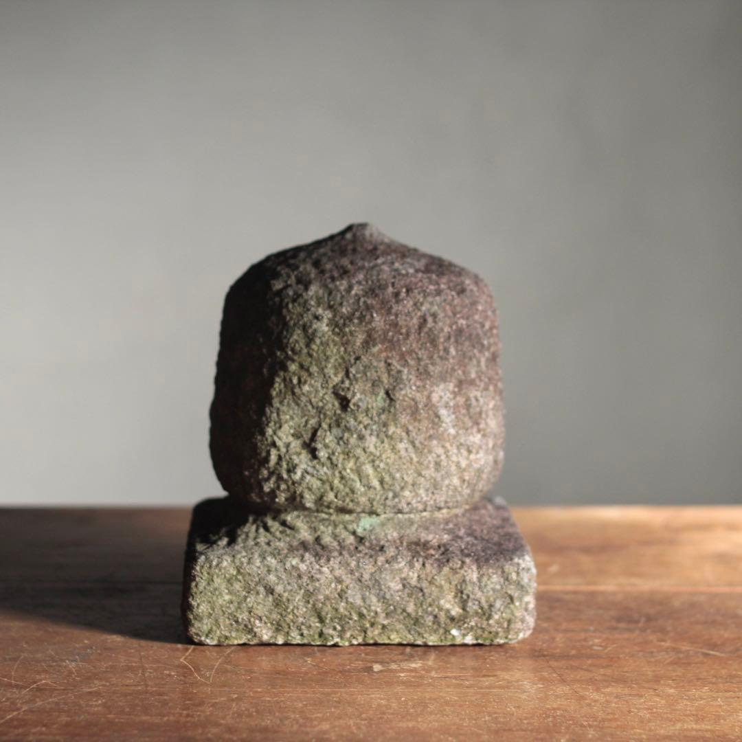 石製 宝珠 石燈籠 仏教美術 古道具 アンティーク オブジェ