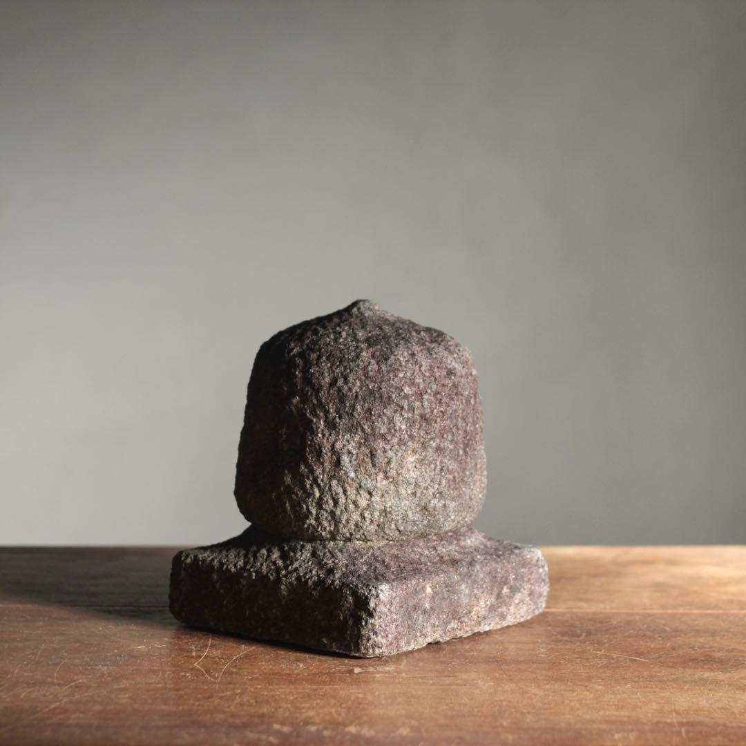 石製 宝珠 石燈籠 仏教美術 古道具 アンティーク オブジェ