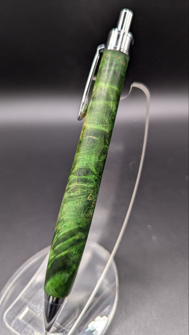 395ペン工房翌檜　スタビライズドウッドバーチバール　木軸シャーペン　ボールペン