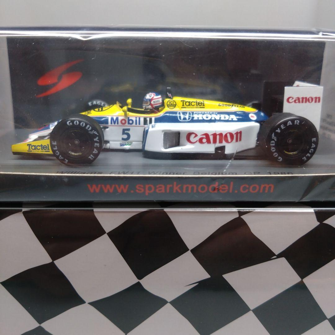 【未開封】1/43スパーク ウィリアムズホンダFW11 WINNER 1986
