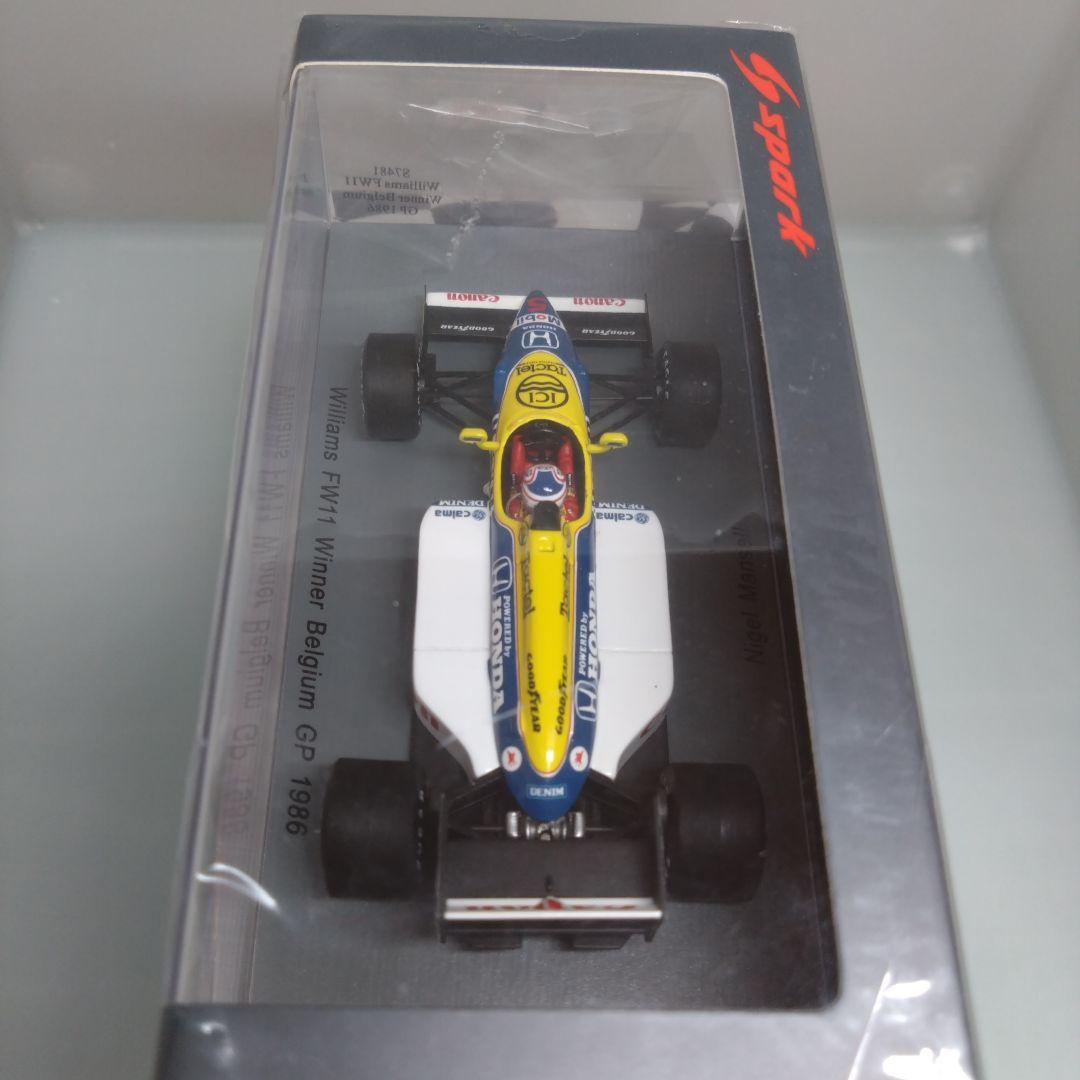 【未開封】1/43スパーク ウィリアムズホンダFW11 WINNER 1986