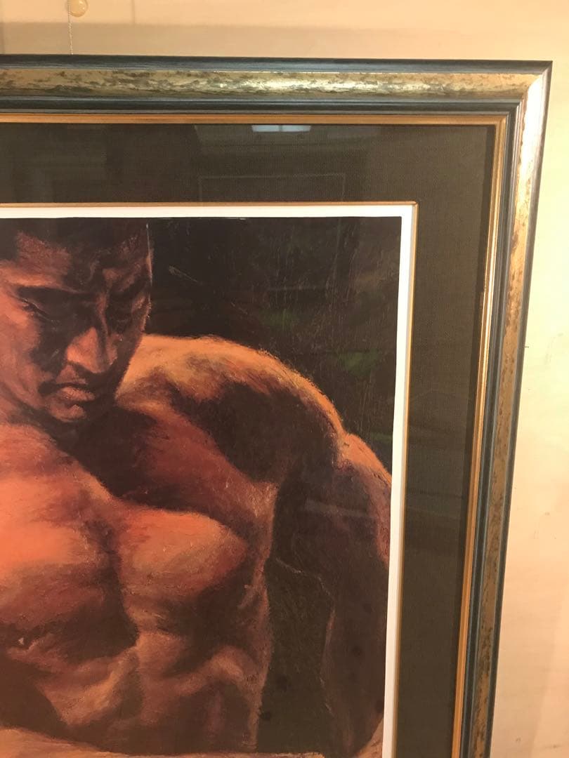 福山小夜「黄金の服」シルクスクリーン　直筆サイン・作品証明シール・作品証明書有り