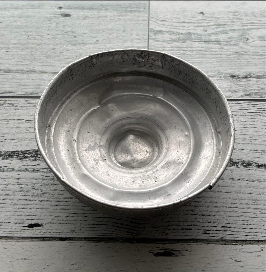 【気泡たっぷりガラス瓶】昭和レトロ　ブルー系　蓋付きガラス瓶