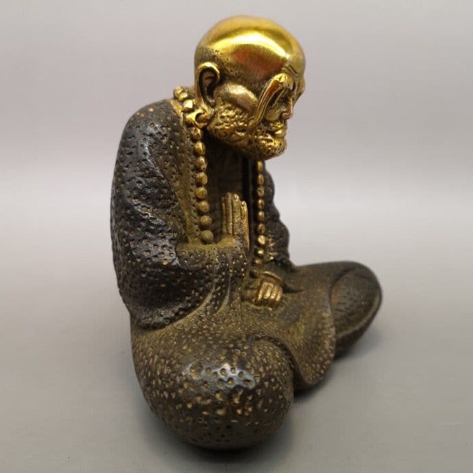 仏教美術 仏像 達磨祖師仏像 招財 開運 風水 銅製品 工芸品 置物