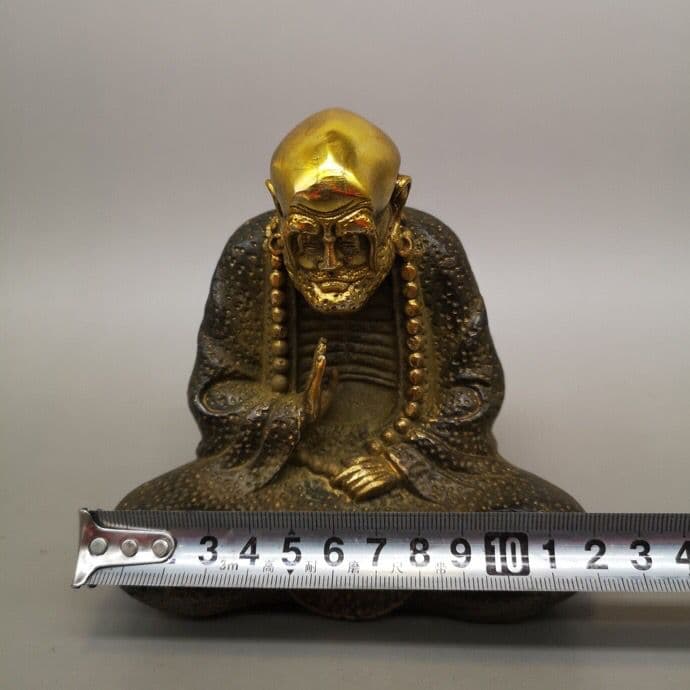 仏教美術 仏像 達磨祖師仏像 招財 開運 風水 銅製品 工芸品 置物