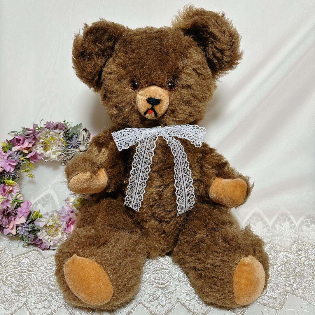 ✨BIG✨❤️珍しいビンテージテディベア❤️アメリカ　アンティーク