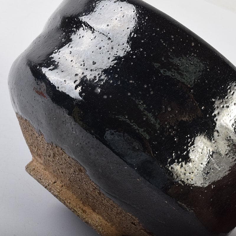 茶道具　楽吉左衛門　黒楽茶碗　C　6928