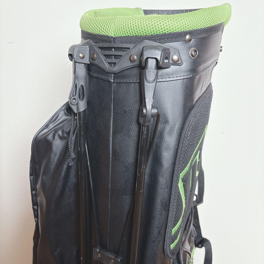 K355 J.LINDBEBRG スタンドキャディバック　グリーンブラック