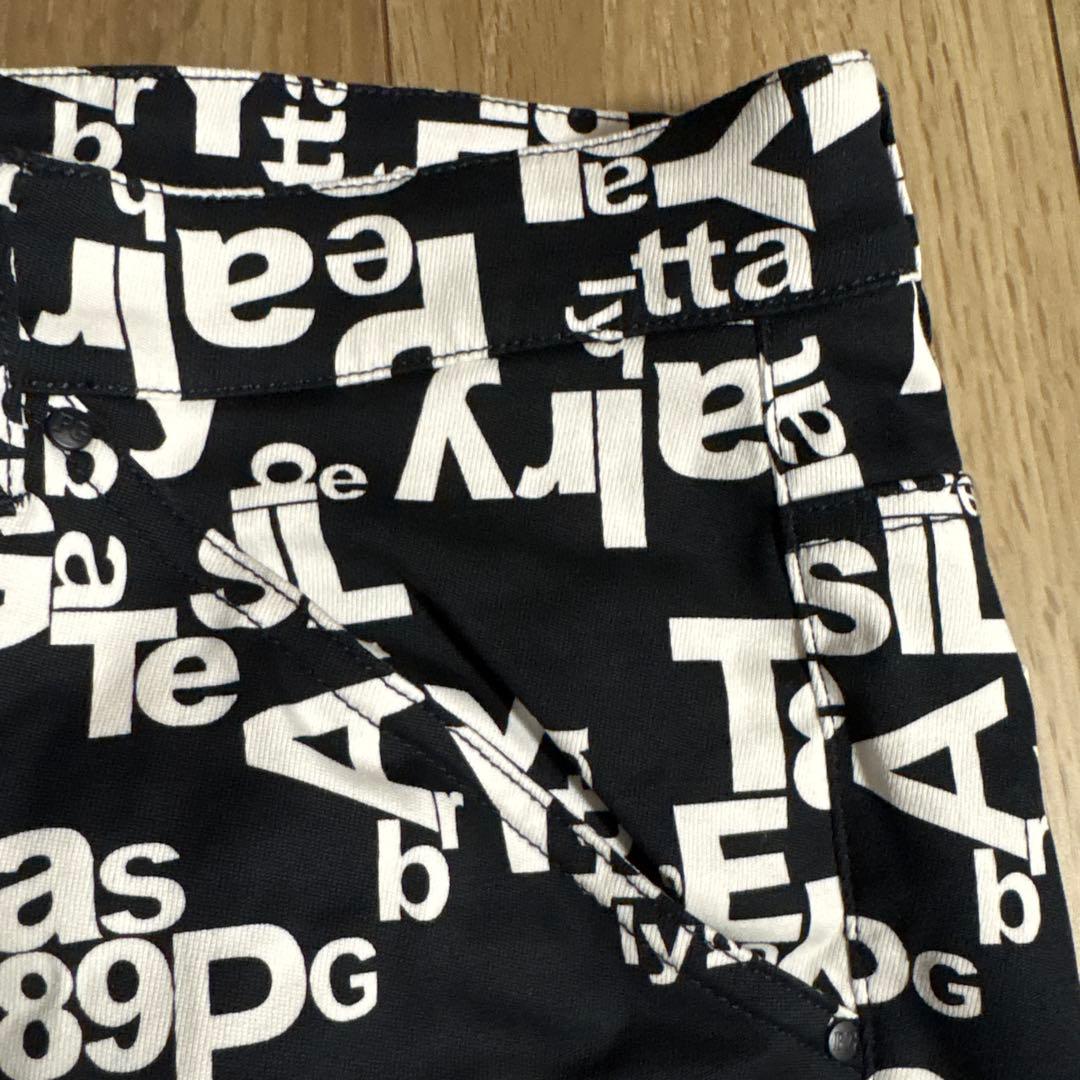 【美品】PEARLY GATES アルファベットプリントパンツ