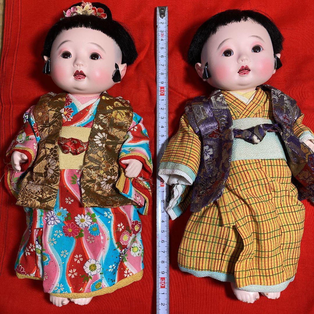 レトロ　お座りできる人形　市松人形　アンティーク