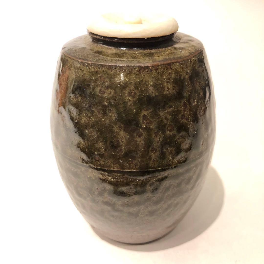 【茶道具】市野信水　丹波茶入