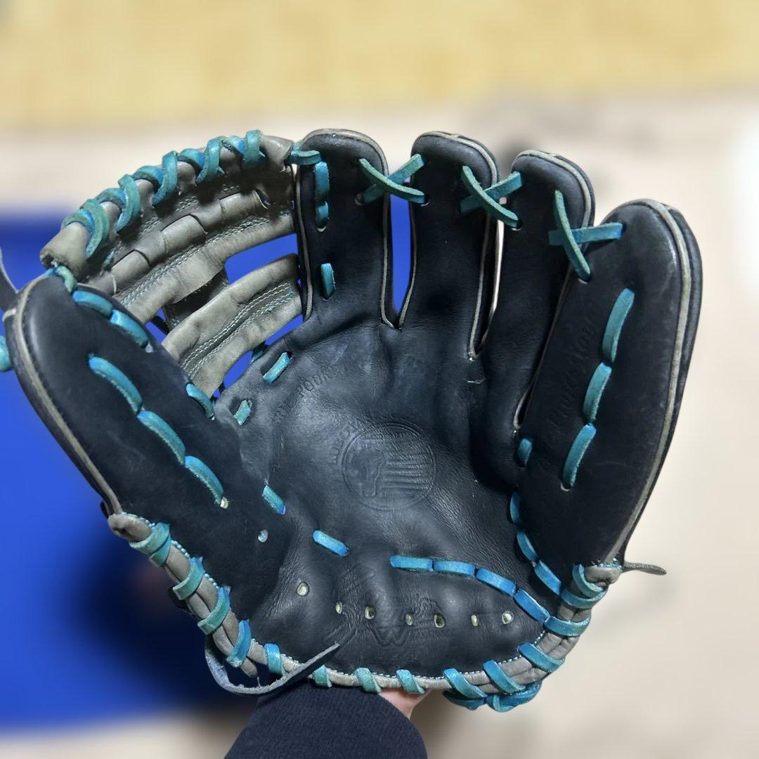 久保田スラッガー　軟式グローブ 内野手用　グリス、紐交換済み