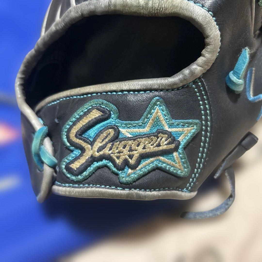 久保田スラッガー　軟式グローブ 内野手用　グリス、紐交換済み