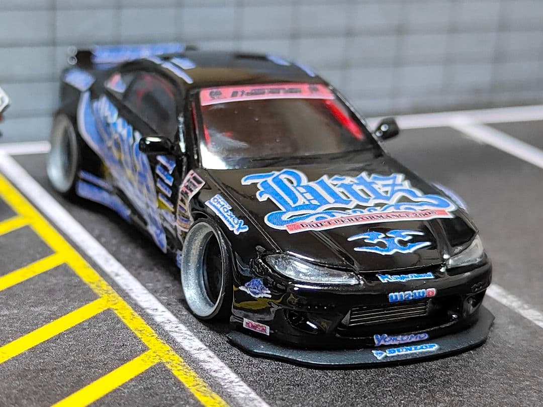 MINIGT トミカ改造 日産 S15 シルビア ドリ車☆ D1ホットウィール8
